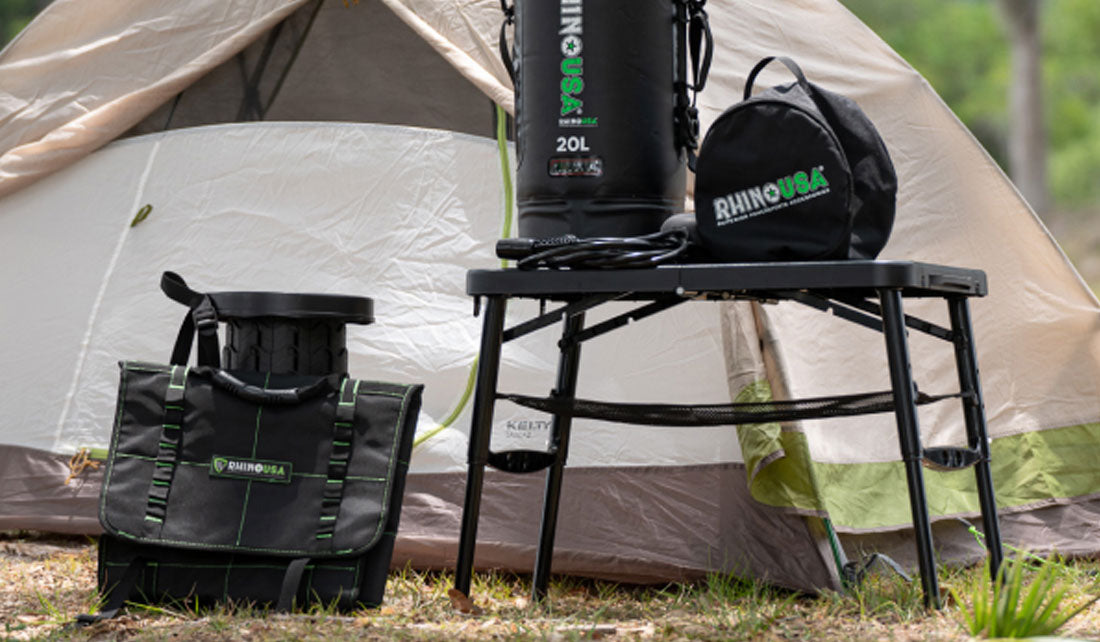 Camp Like a Pro with Rhino USA's Table & Stool Combo