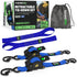 1" x 10' Retractable Ratchet Straps