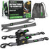 2" x 10' Retractable Ratchet Straps