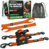 1" x 10' Retractable Ratchet Straps