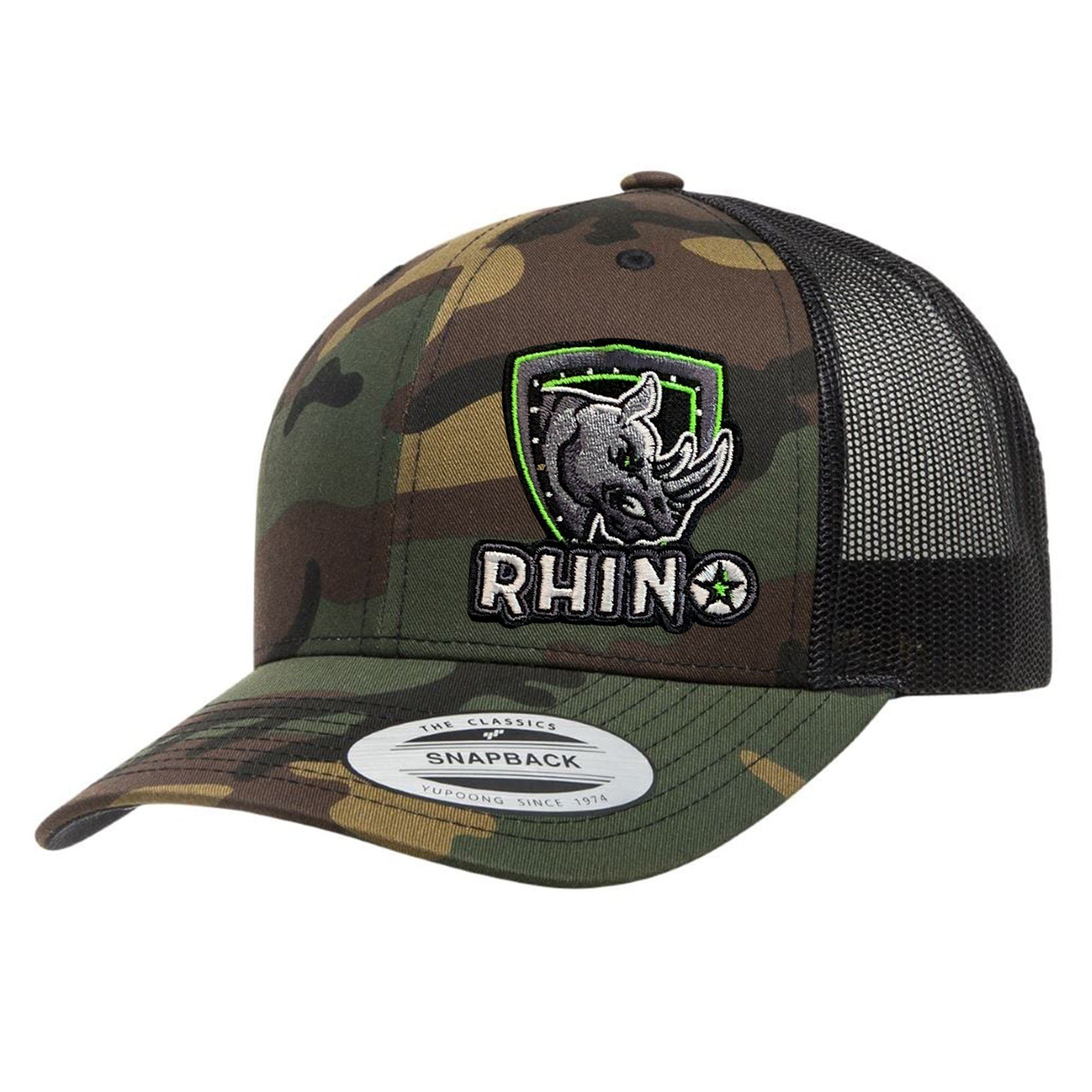 Mesh Snapback - Curved Bill Caps Rhino USA, Inc. Camo 